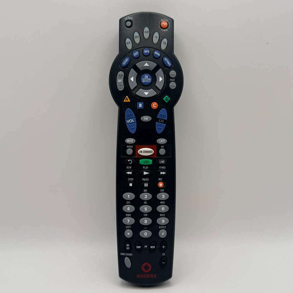 Rogers URC1056 Universal Remote Control TV DVD VCR Cable Box w/ Manual Tested